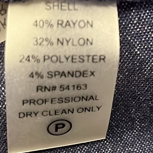 Tommy Hilfiger Navy Sleeveless Sheath Dress with Gold Hardware Back Zipper-Sz 10 - Picture 10 of 10